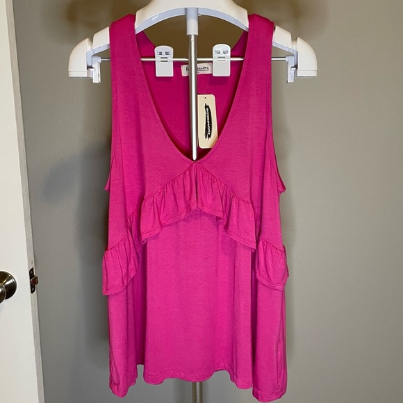 Babydoll Tank in Fuchsia - Picture 1 of 7